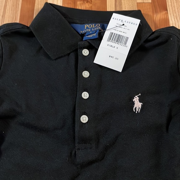 Polo Girls Black Dress Size 5 NEW - Picture 3 of 7